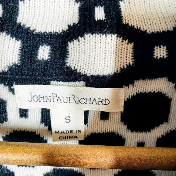 John Paul Richards Snap Front Cardigan Top Sweater Long Sleeve Casual - S - Picture 3 of 6